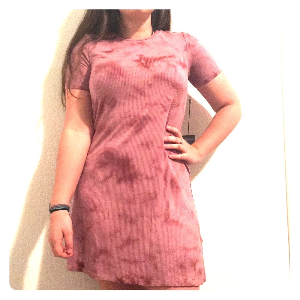 Comfy mauve T-shirt dress